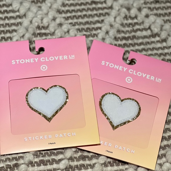 SCL x Target 💗 Tote + Matching Accessory Bag and 2 White Heart Patches - Picture 4 of 4